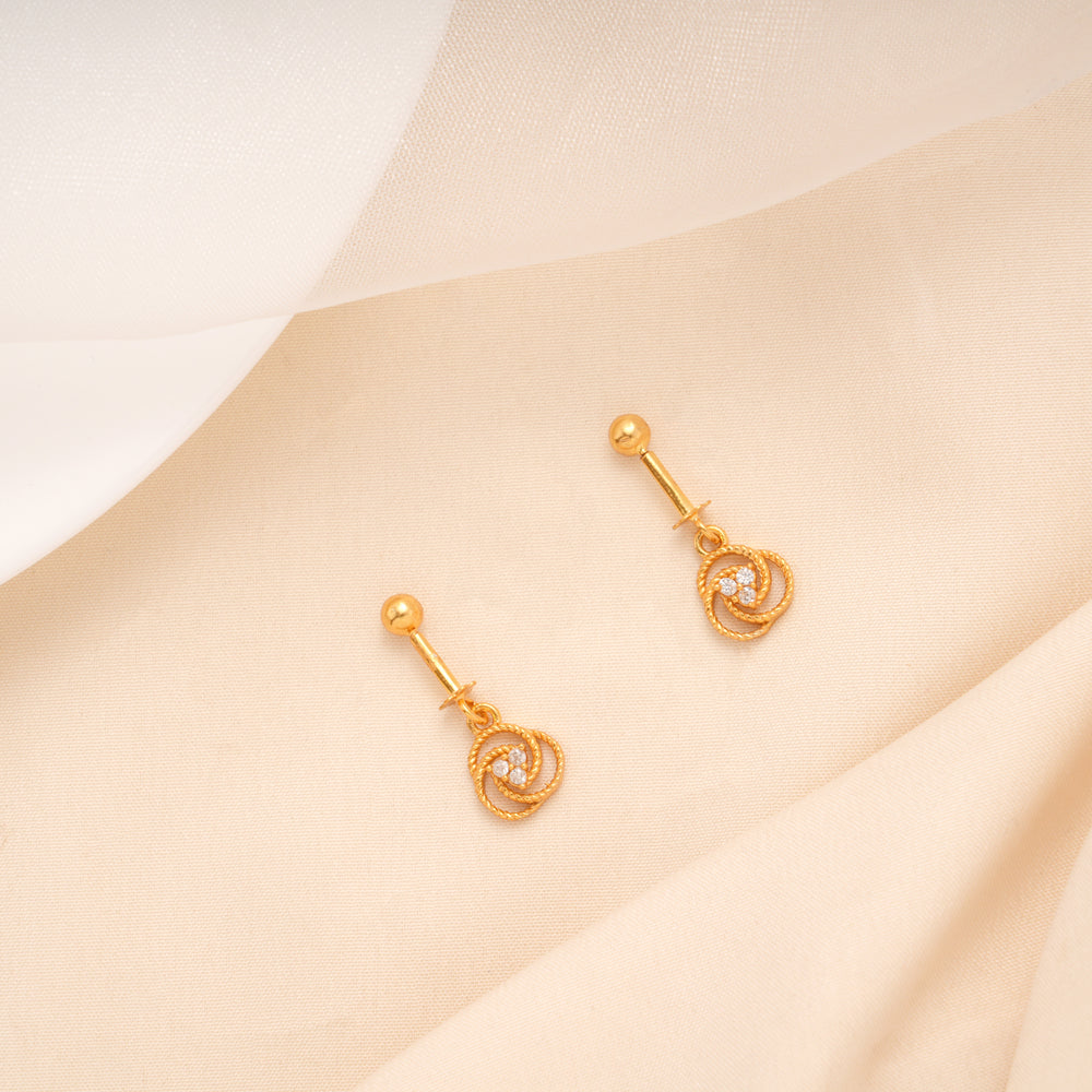 Heritage Spiral Design Stone Blossom Golden Koppu