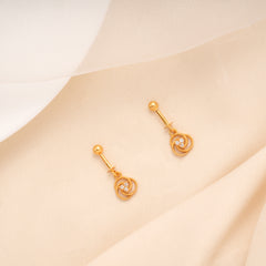 Heritage Spiral Design Stone Blossom Golden Koppu