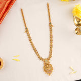 Lakshmi with Flower Golden Balls Necklace