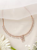 Rose Gold Fringe Diamond Necklace