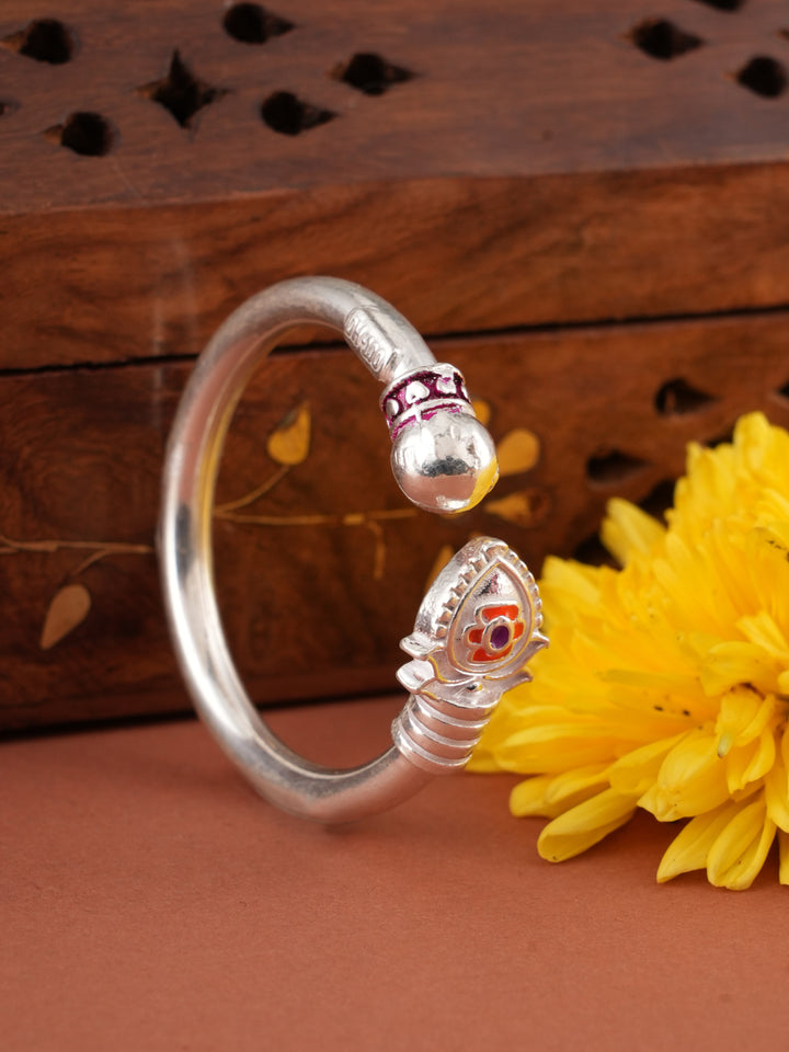 Divine Touch in Enamel Silver Vel Kappu