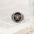 Gorgon Crest Silver Ring