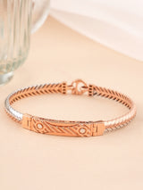 Rose Gold Braided Kada