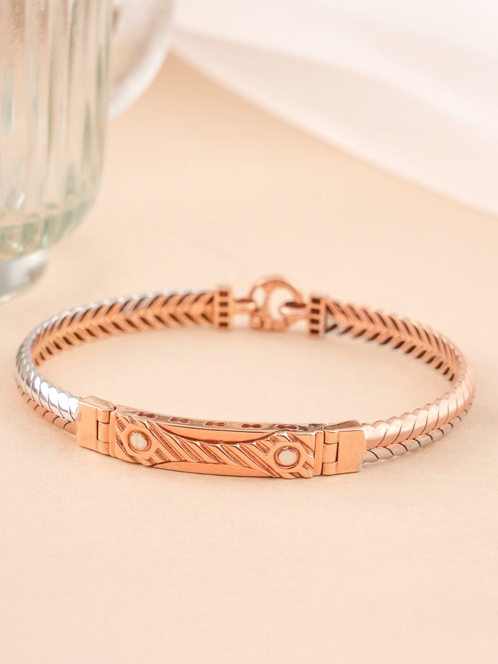 Rose Gold Braided Kada