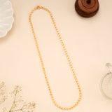 Silver Gold Plated Wheat Chain