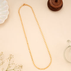 Silver Gold Plated Wheat Chain