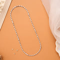 Stylish Twisted Pattern Kite Silver Chain