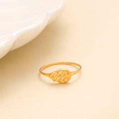 Minimal Vine Gold Ring