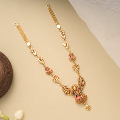 Devotional Dhana Lakshmi Vinayagar Golden Necklace