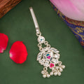 Radiant Drop Silver Keychain