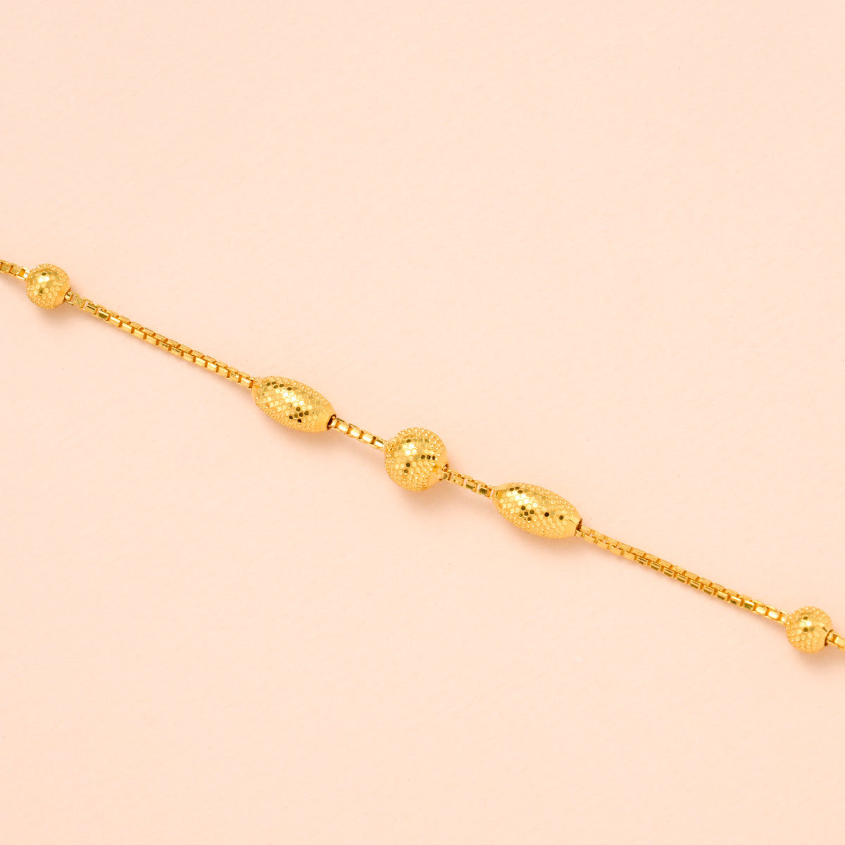 Minimal Gold Ball Bracelet for Women