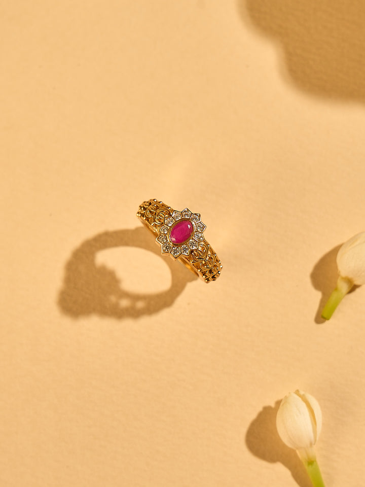 Dazzling Ruby Zircon Ring