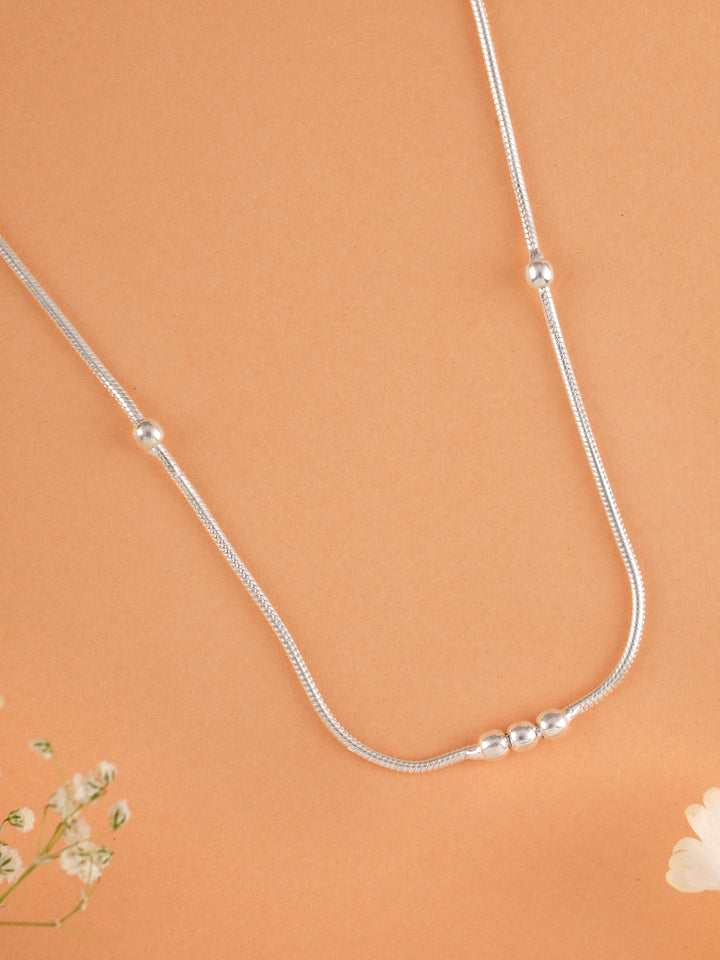 Elegant Ball Silver Chain for Women