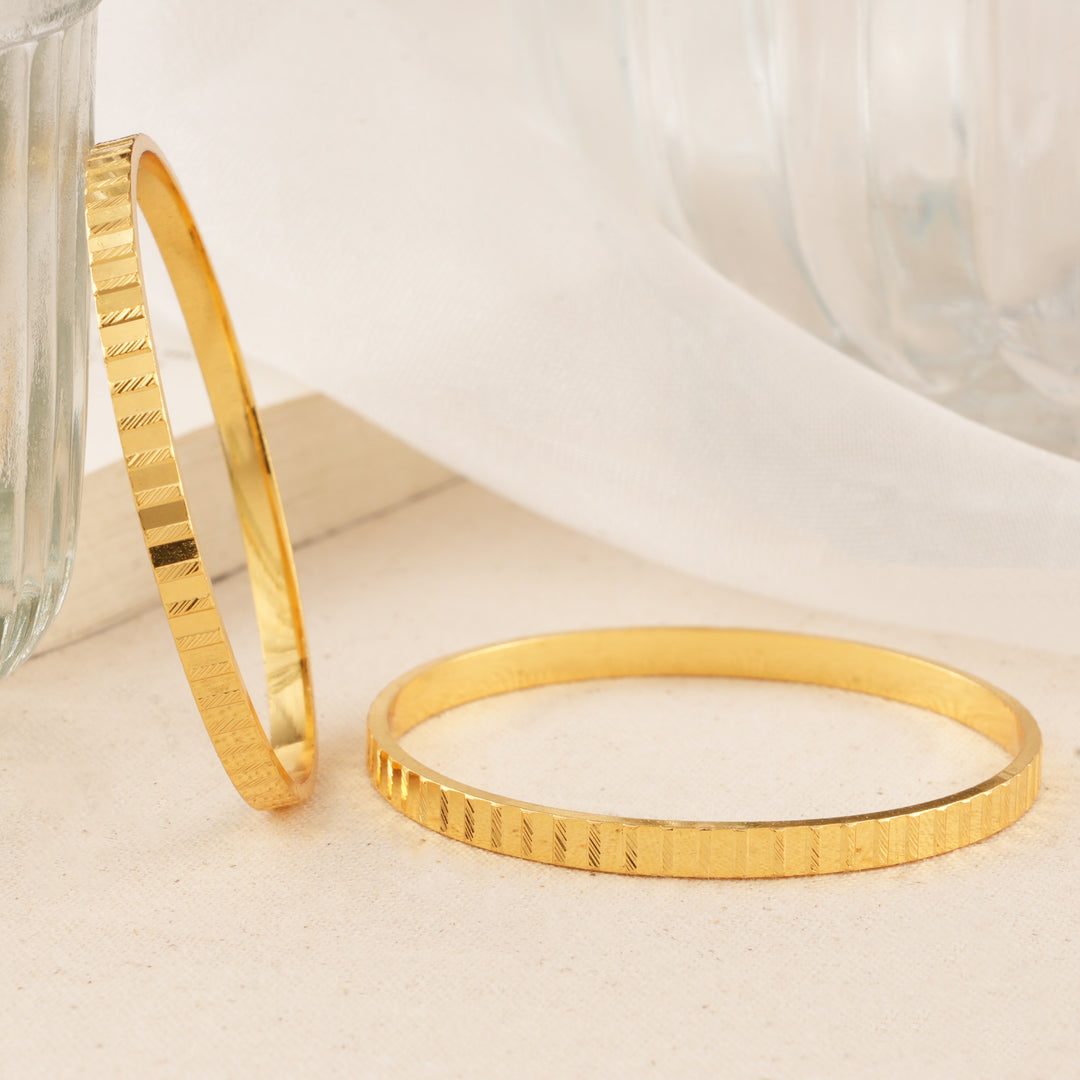 Cute Carving Silver Gold Plated Baby Bangle