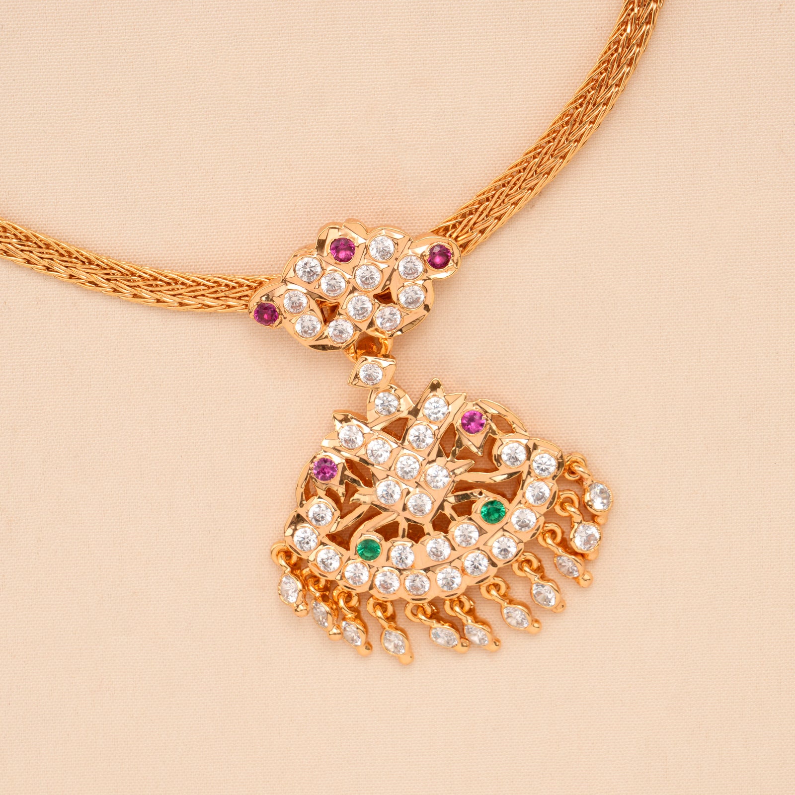 Golden Bloom Attikai Golden Necklace