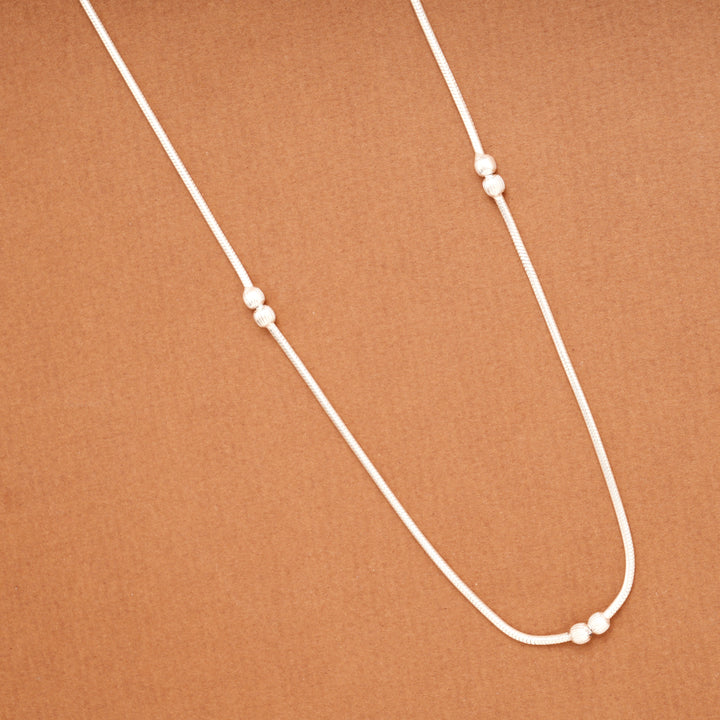 Regal Ball Design Women’s Silver Chain