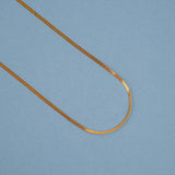 Minimal Snake Design Plain Gold Chain