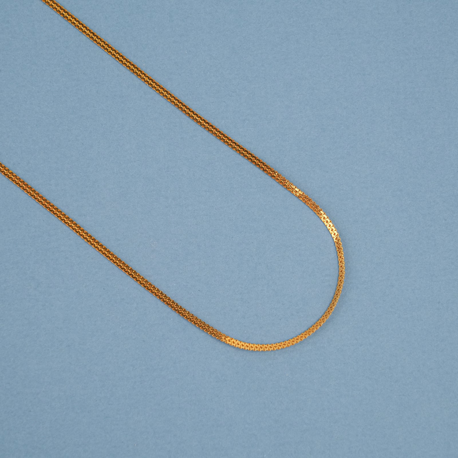 Minimal Snake Design Plain Gold Chain
