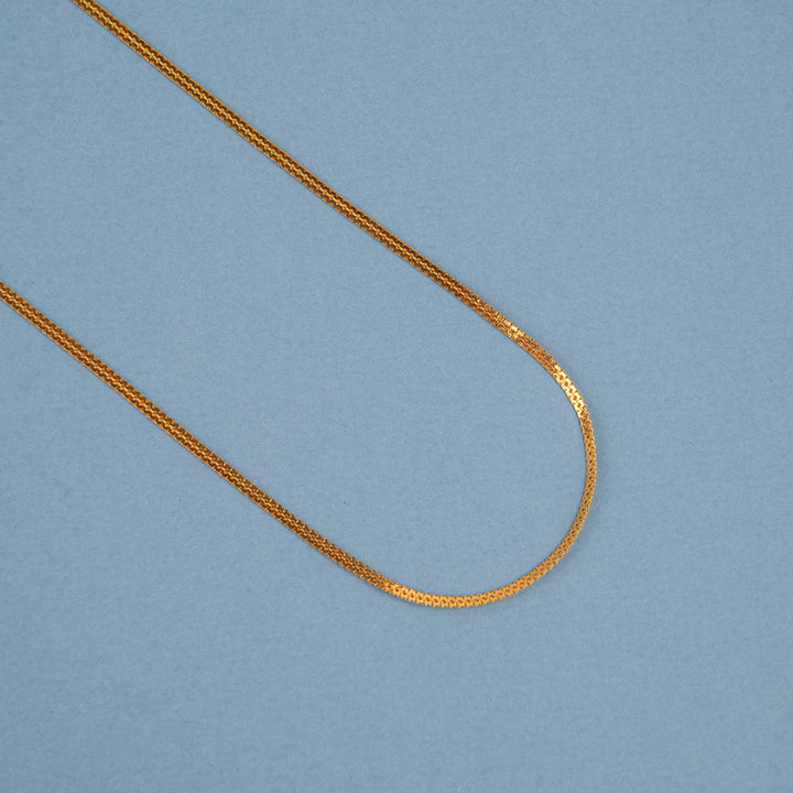 Minimal Snake Design Plain Gold Chain