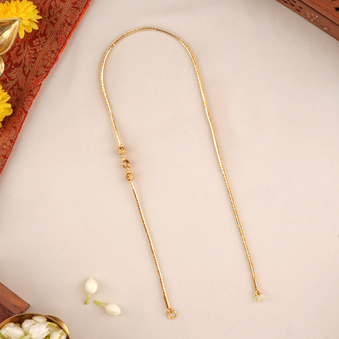 Temple Style Balls Mugappu Chain