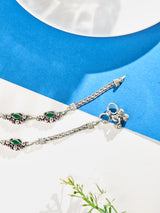 Starry Vine Green Antique Anklet