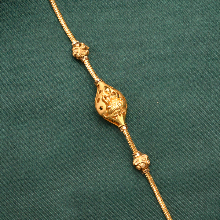 Lakshmi with Balls Mugappu Gold Chain