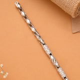 Silver Spiral Kite Shape Bracelet for Men