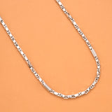 Classic Men's Silver Designer Oval Link Chain