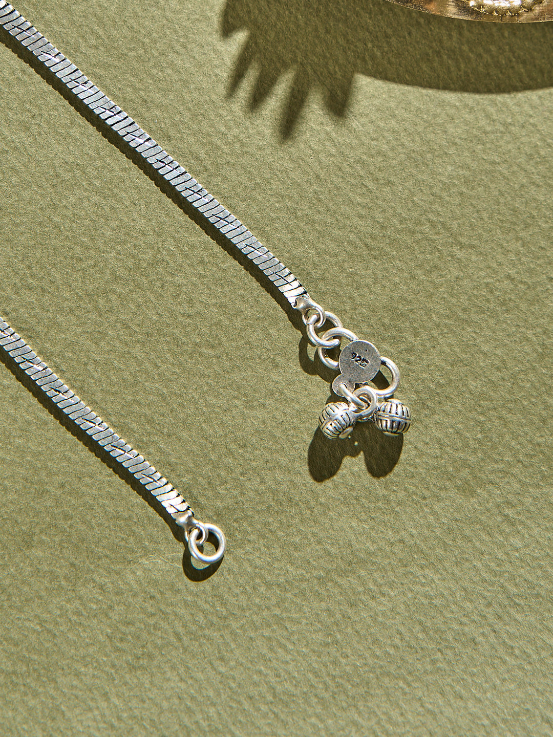 White with Ruby Floral Antique Anklet