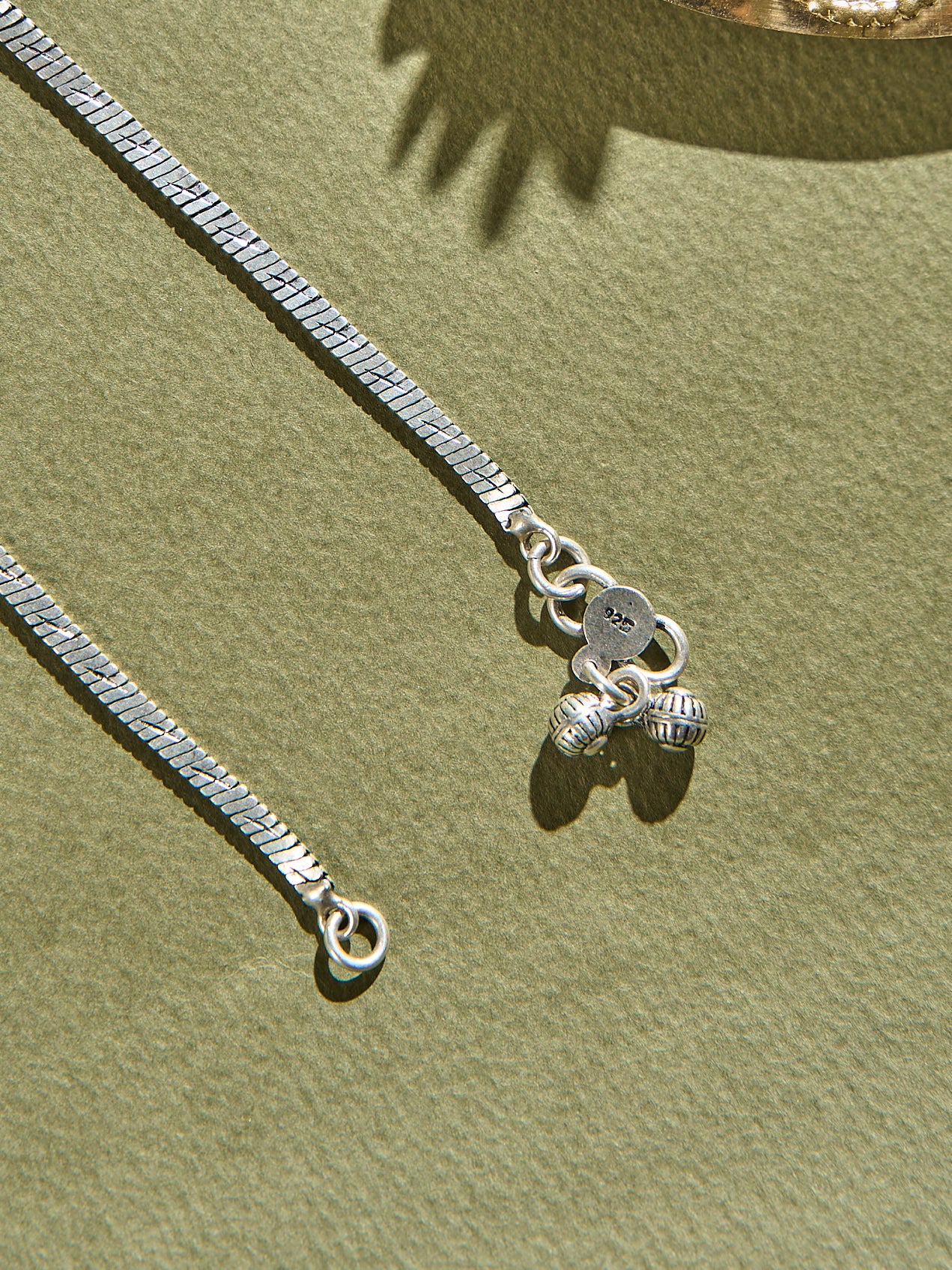 White with Ruby Floral Antique Anklet