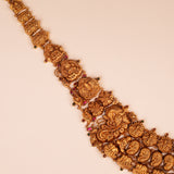 Traditional Goddess Lakshmi Bridal Gold Haram