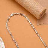 Classic Men's Silver Designer Oval Link Chain