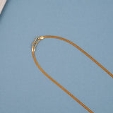 Minimal Snake Design Plain Gold Chain