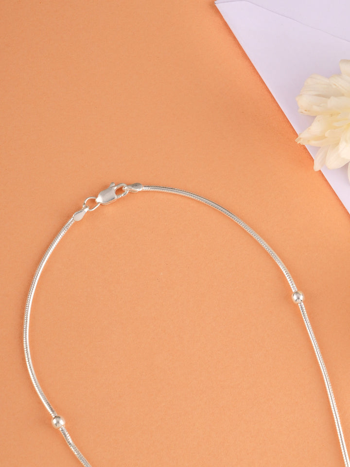 Elegant Ball Silver Chain for Women