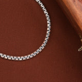 Square Box Link Silver Bracelet