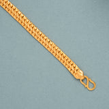 Rich S Pattern Link Gold Bracelet for Men