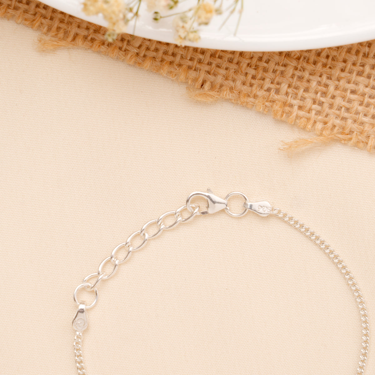 Red Bow Cartoon Girl Baby Silver Bracelet