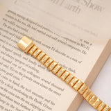 Bold Interlinking Design Golden Bracelet