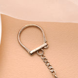 Royal Gun Shape Silver Keychain