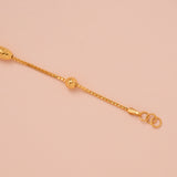 Minimal Gold Ball Bracelet for Women