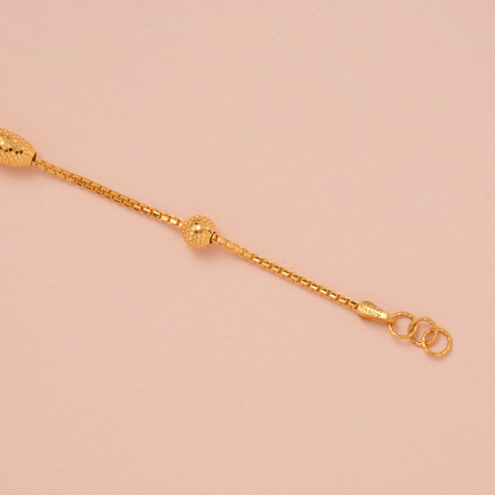 Minimal Gold Ball Bracelet for Women