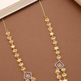 Turkey Dual Layer Golden Enamel Necklace Set