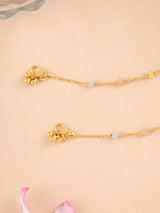 Bead in Triple Toned Gold Anklet