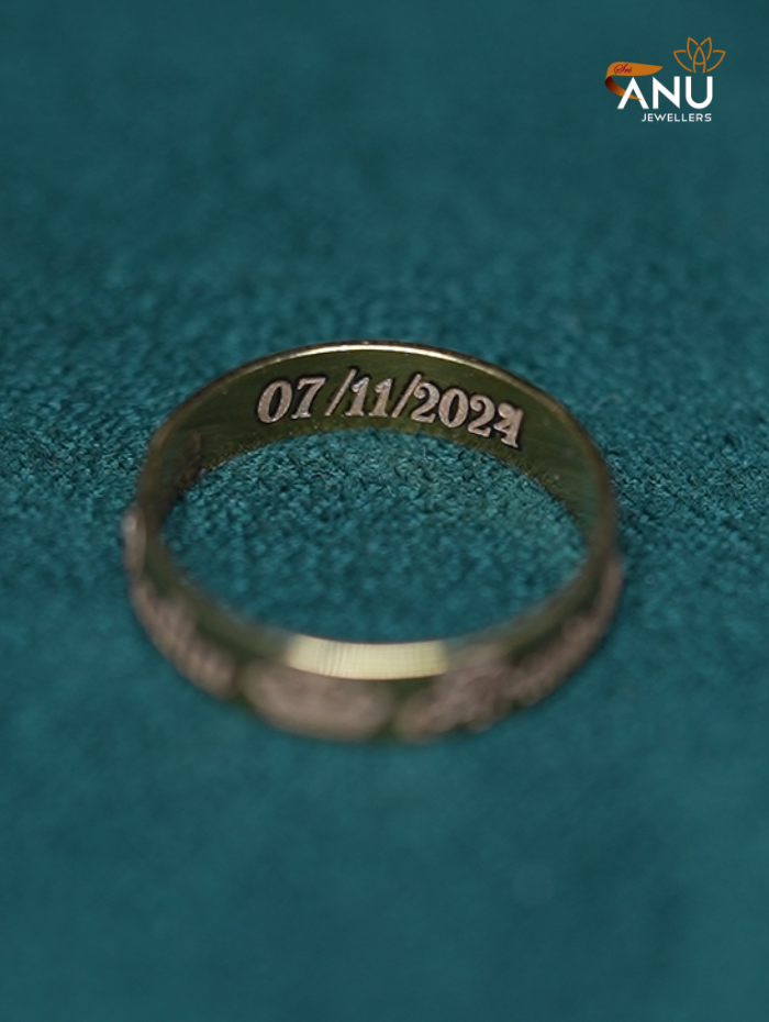 Name with Engraved Heart Ring