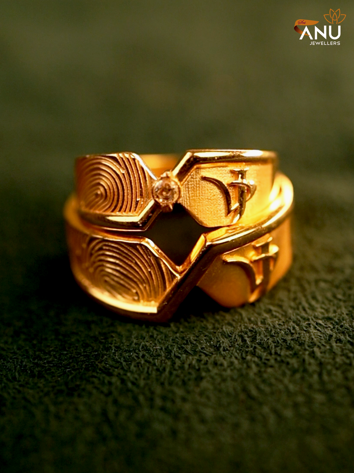 VJ and Fingerprint With Stone Ring