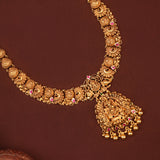 Classic Lakshmi Nagas with Ruby Gold Necklace