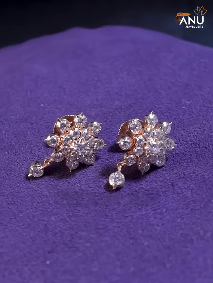Diamond Blossom Earrings