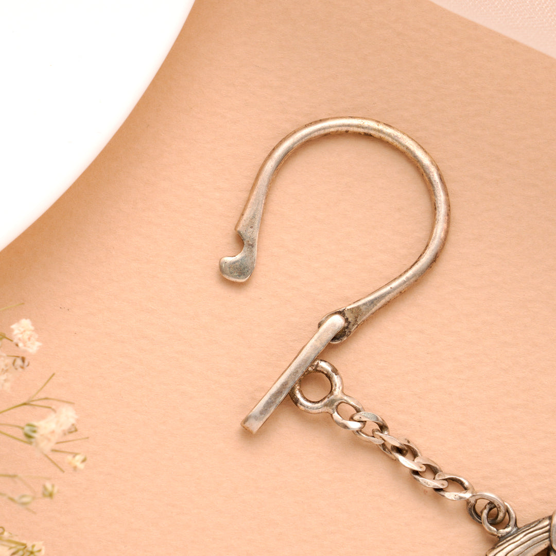 Royal Gun Shape Silver Keychain