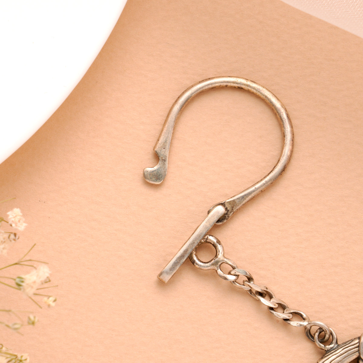 Royal Gun Shape Silver Keychain
