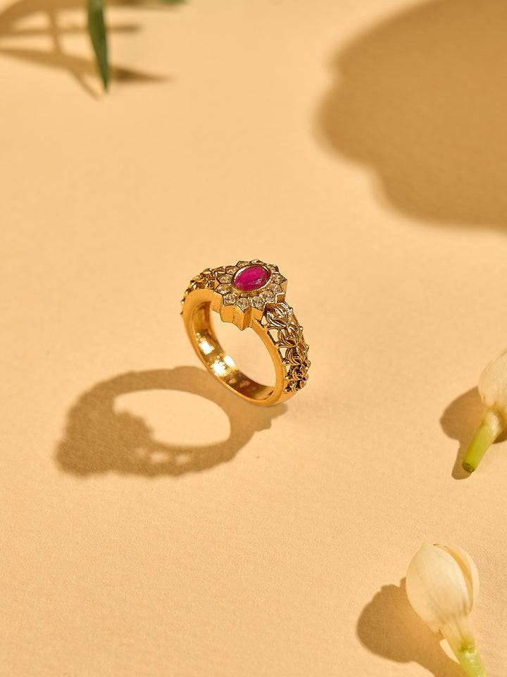 Dazzling Ruby Zircon Ring